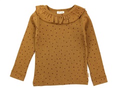 Petit Piao t-shirt rubber/copper brown dots